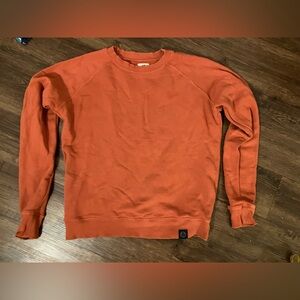 American Giant woman's burnt orang Crew Neck Sweater medium